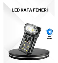 Sensörlü LED Kafa Feneri Şarj Edilebilir Manyetik Eller Serbest