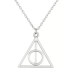 Northcity Harry Potter Ölüm Yadigarları Üçgen Kolye - Hediye Paketi Dahil