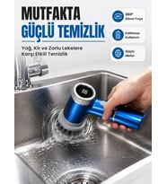 Dijital Göstergeli Şarjlı Temizlik Fırçası ile Konforlu Kullanım Deneyimi