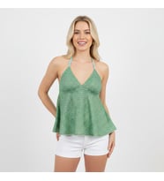 Kadın Transparan Tül Babydoll BB2084 (Açık Yeşil)