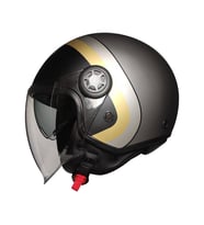 Motosiklet Yarım Kask Güneş Vizörlü ECE 22.06 Motor Kaskı Moon