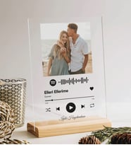 Kişiye Özel Spotify Barkodlu Plak Tablo