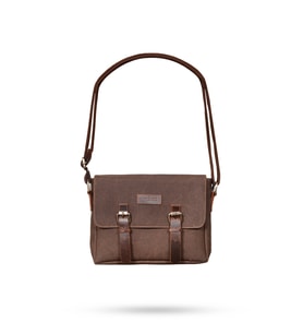 Design 01 Kanvas - Deri Unisex Postacı Çanta