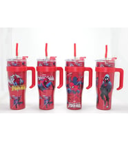 Sevimli Spiderman Pipetli Termos & Suluk Alk4713