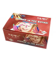 Parmak ve Yüz Boyası 6 Renk Redrose (Karışık)
