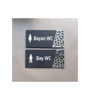 Antrasit Silver Pattern Seri Wc Yönlendirme Seti