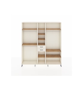 Arges Dolap 10 Raflı 2 Çekmeceli 3 Askılı 220x30x243 Aytaşı-Çam/Aytaşı