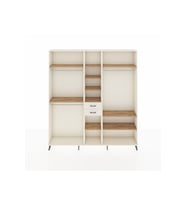 Arges Dolap 10 Raflı 2 Çekmeceli 3 Askılı 220x30x243 Aytaşı-Çam/Aytaşı