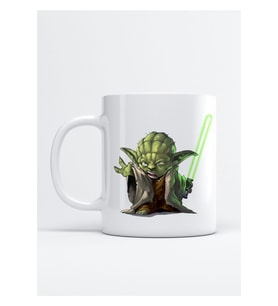 Star Wars Yoda Baskılı Porselen Kupa Bardak