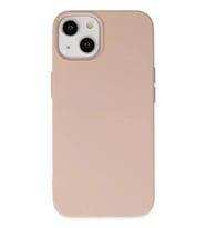 Mey İthalat® iPhone 14 Plus Kılıf Nano içi Kadife Silikon - Pudra