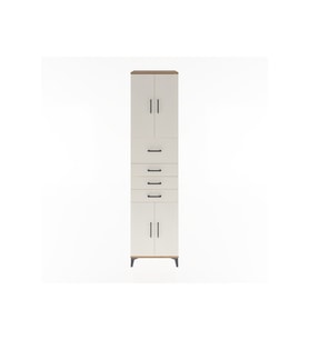 Hyperion Dolap 3 Raflı 4 Çekmeceli 4 Kapaklı 60x44x243 Çam-Aytaşı