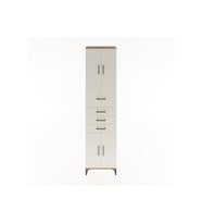 Hyperion Dolap 3 Raflı 4 Çekmeceli 4 Kapaklı 60x44x243 Çam-Aytaşı