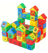 Puzzle City 3d 128 Parça Yapı Oyuncak Eğitici İnşa Seti Yaratıcı Oyuncak tasarım minecraft