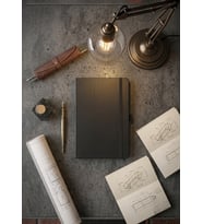 Kişiye ve Kuruma Özel İsim / Logo Yazılı Termo Deri Defter - Kalemlikli ve Lastikli Kurumsal Ajanda