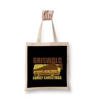 Griswold Family Christmas Tree Yılbaşı Beyaz Bez Çanta Uzun Saplı Alışveriş Çantası
