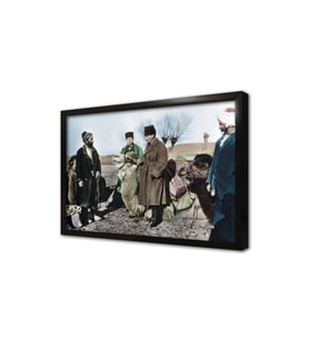 Kurtuluş Savaşı Zamanı Atatürk Çerçeveli Mdf Tablo