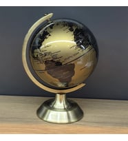 Metal Ayaklı Gold Dünya Küresi