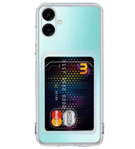Galaxy A06 Kılıf Kart Şeffaf Silikon - Şeffaf