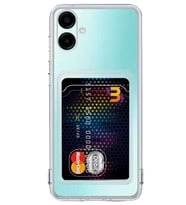 Galaxy A06 Kılıf Kart Şeffaf Silikon - Şeffaf