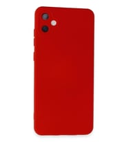 Newface Samsung Galaxy A05 Kılıf Nano içi Kadife Silikon - Kırmızı