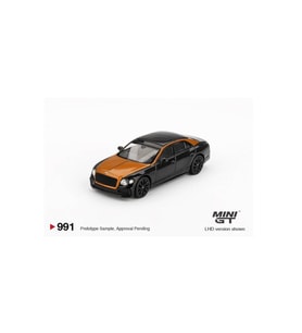 Mini GT 991 Bentley Flying Spur Orange Flame / Onyx 1/64 Model Araba (Çok Renkli)