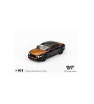 Mini GT 991 Bentley Flying Spur Orange Flame / Onyx 1/64 Model Araba (Çok Renkli)