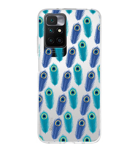 PrintiFy Xiaomi Redmi 10 ile Uyumlu 1mm Slim Fit Nazar Boncuğu 4 Baskılı Şeffaf  Kılıf