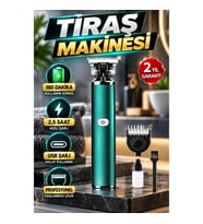 Şarjlı Tıraş Makinesi – 180 Dakika Kullanım, 2,5 Saat Hızlı Şarj ve USB Şarj