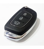 Hyundai Accent Uyumlu Anahtar Kabı Kumanda Kabı Oto Anahtarlık Vidali Logolu HYN17 Uçlu Sol Kanal