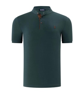T8560 DEWBERRY T-SHIRT-DÜZ YEŞİL (Karışık)