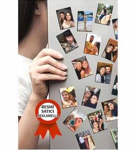 Kişiye Özel Fotoğraflı Resimli Buzdolabı Magneti 8x6 Cm 5 Adet