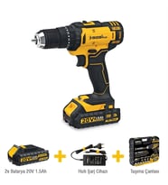Mey İthalat® Sgs Plus 5248 Akülü Darbeli Matkap Seti 20 Volt