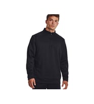 Under Armour Ua Armour Fleece 1/4 Zip Erkek Günlük Uzun Kollu Tişört 1373358-001 Siyah