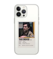 Iphone 12 Pro Uyumlu Taxi Driver Poster Tasarımlı Şeffaf Telefon Kılıfı