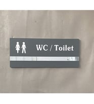 Soft Seri Minimal Pleksi WC Kapı İsimliği
