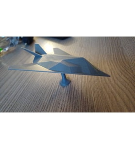 F-117 Savaş Uçağı Modeli Siyah Renk 15 CM Ev Ofsi Dekoratif Obje