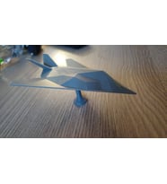 F-117 Savaş Uçağı Modeli Siyah Renk 15 CM Ev Ofsi Dekoratif Obje