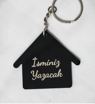 Kişiye Özel Isimli Pleksi Anahtarlık - Çift Taraflı (5X4 CM) Isme Özel Anahtarlık