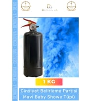 #BabyShower Cinsiyet Belirleme Holi Tozu Yangın Söndürücü Doğal Mavi Erkek Bebek Baby Shower Tüpü