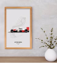 BK Gift Formula 1 Tasarımlı Dekoratif Retro Ahşap Çerçeveli Tablo-14