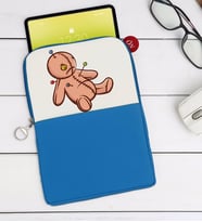 BK Gift Oyuncak Tasarımlı Taşınabilir Koruyucu Tablet Kılıfı & Organizer Çanta - Mavi-1