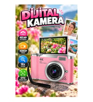 48 MP Dijital İçerik Kamerası – 1080P Video, Flip Ekran, 18x Zoom ve Autofocus