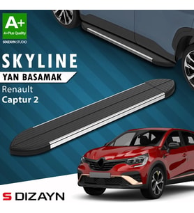 S-Dizayn Renault Captur 2 Skyline Krom Yan Basamak 183 Cm 2020 Üzeri A+ Kalite
