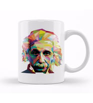 Geometric Celebrity Albert Einstein Kupa Bardak Porselen