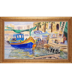 ALTIN ÇERÇEVELİ PASPARTULU TABLO CR415