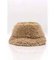 Kadın Kışlık Suni Kürk Camel Peluş Şapka