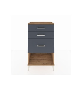 Hyperion Komodin 3 Çekmeceli 60x44x106 Çam-Antrasit