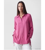 LCW EVERYDAY Fuşya Oversize Modal Karışımlı Kadın Gömlek Tunik