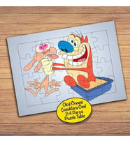 Komik Yaramaz Hayvanlar Çocuklara Özel Puzzle Yapboz Tablo-Pz76