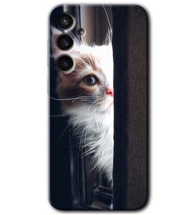 Galaxy S23 FE Kılıf HD Desen Baskılı Arka Kapak - Kedi Bakışı